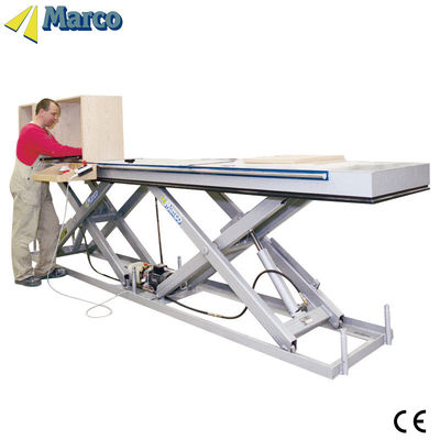CE-Genehmigung für einen 1 Tonnen großen Marco Twin Scissor Lifttable für Lagerkrane M1-010090-D22L