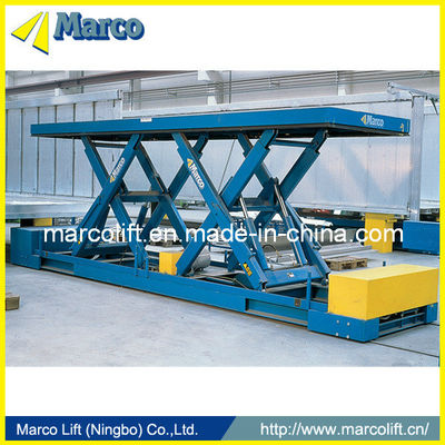 Feststehende 4 Tonnen Marco Twin Scissor Lift Table mit Tragfähigkeit auf Gewichtsniveau