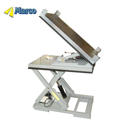 Marco Maßgeschneiderter 40 Grad Neigung Palette Hydraulische Schere Lift Tisch Lagerkranich
