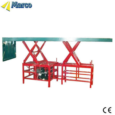 Hydraulisch angetriebene Marco-Schere-Hoftabelle mit Ladeklappe Gewichtsniveau Twin Marco