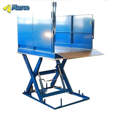 Hydraulische Ladestelle für das Docklift mit Twin Boom Barrier Ladeklappen und Handgriffe Anpassung